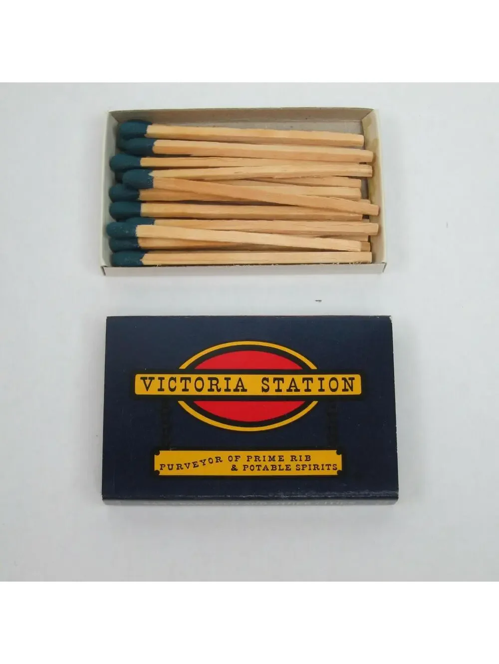 2 Vintage Matchboxes Victoria Station La Hacienda Inn California Matchbook Match